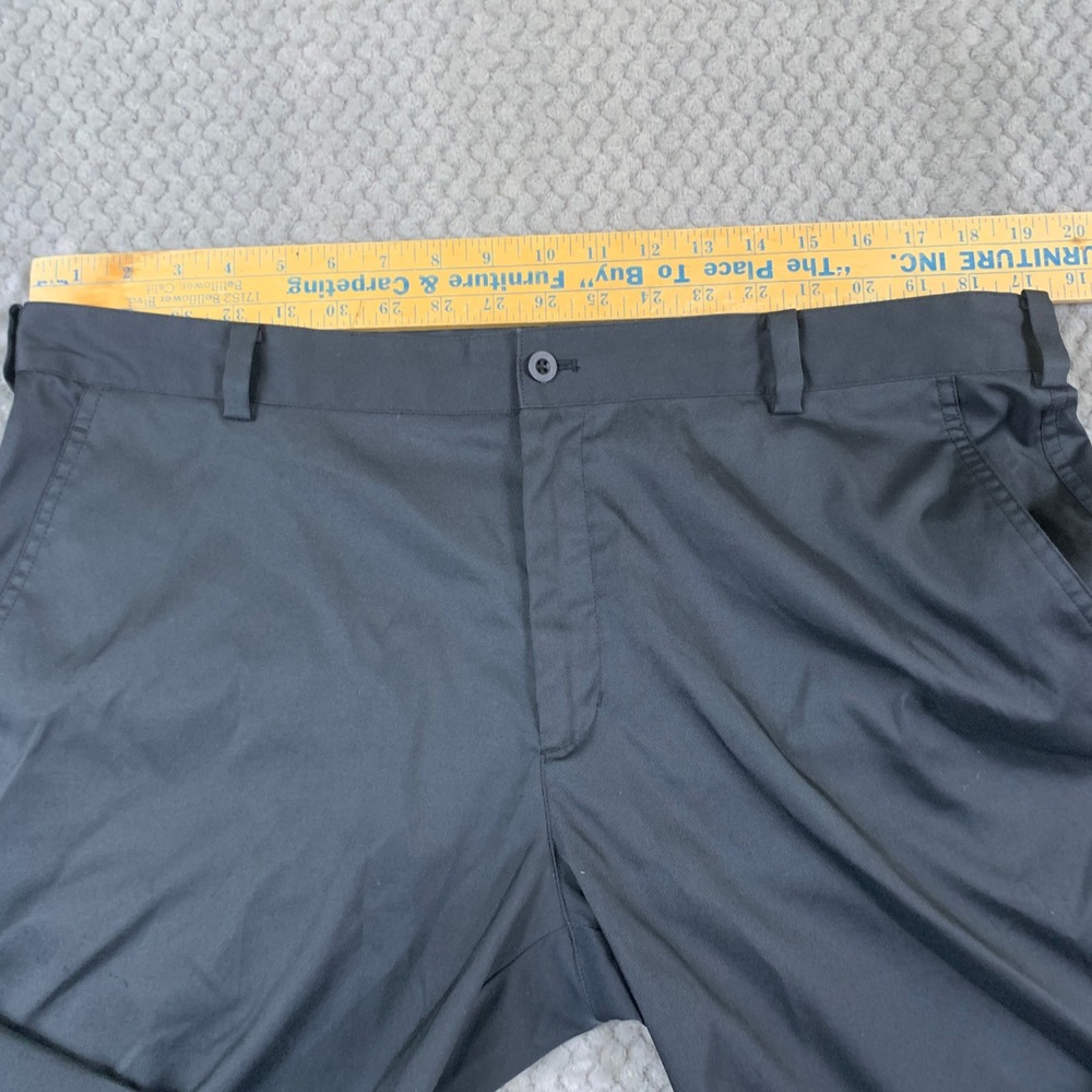 Nike Golf Mens Dri-FIT Flat‎ Front Pants Black 38x32 Performance 597323-012 - Picture 7 of 8